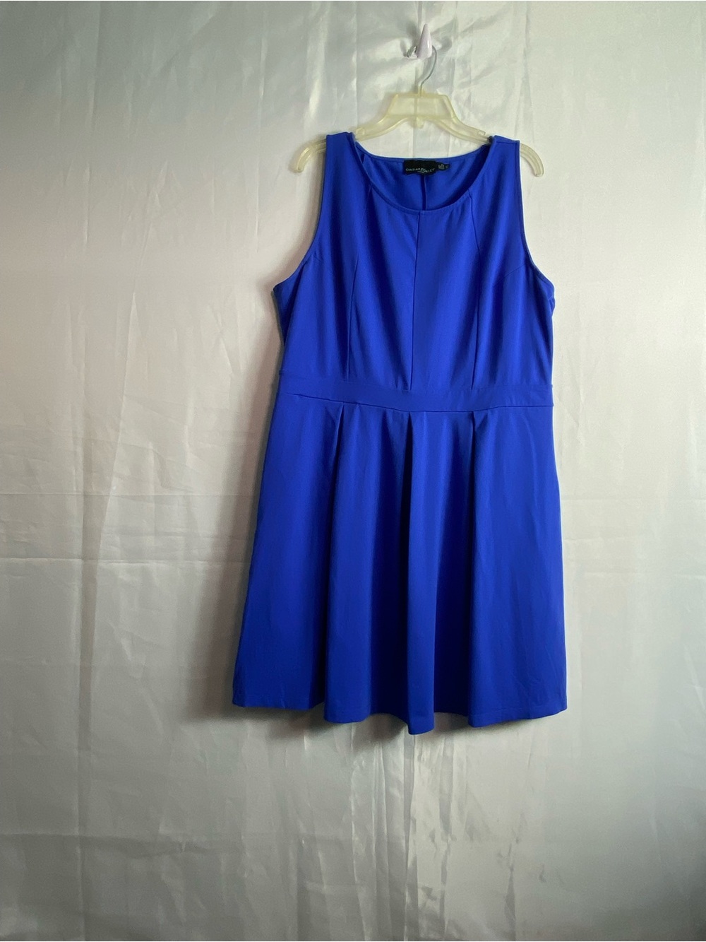 Cynthia Rowley Sleeveless Cobalt Blue Fit-and-Flare Dress